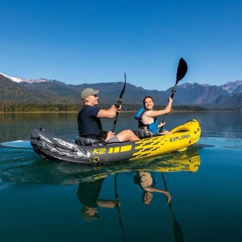 Outdoor Adventure Rafting - Bote Inflable para Dos Personas, Balsa,