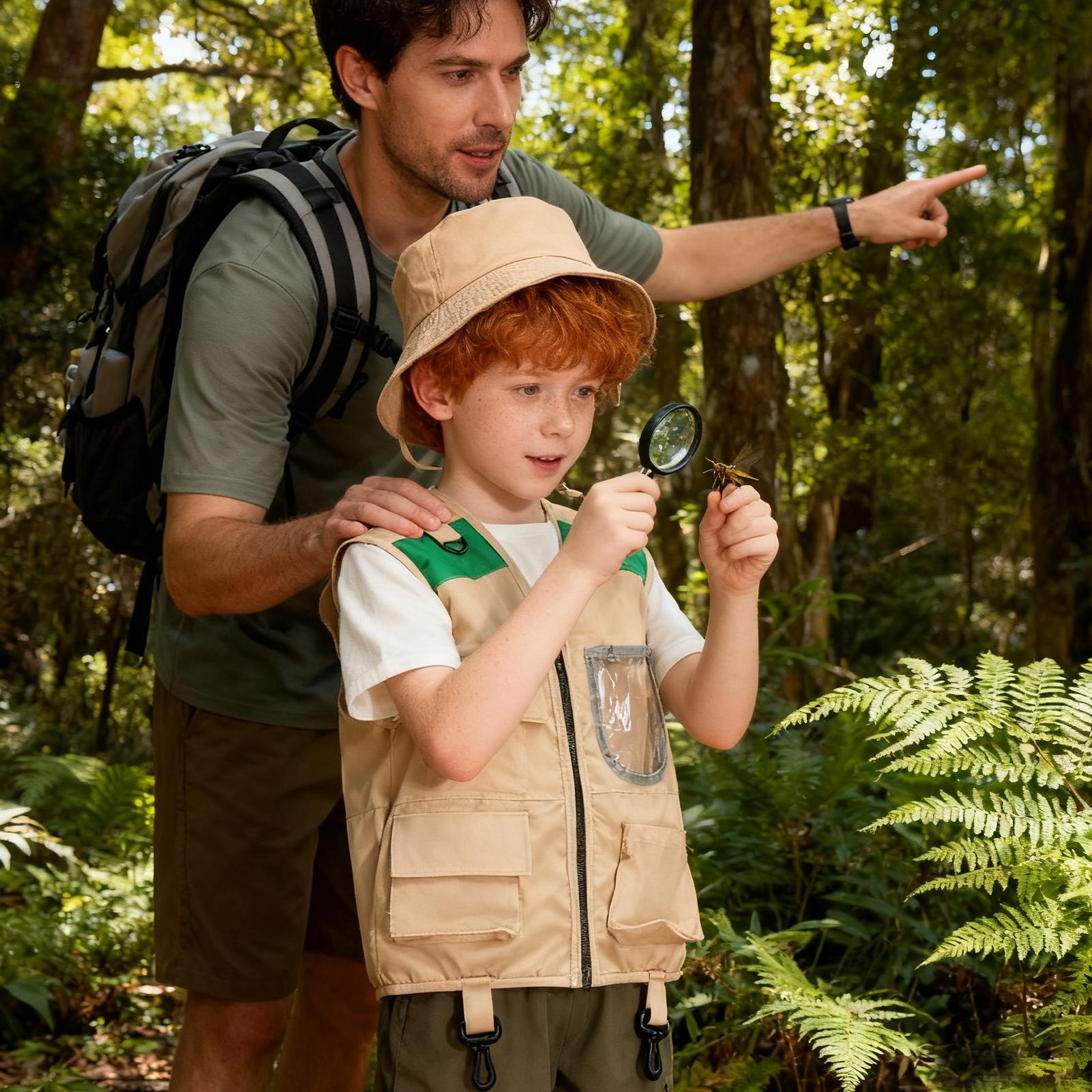 Chaleco y Sombrero de Explorad - Outdoor Adventure Kit For Kids reseña y precio