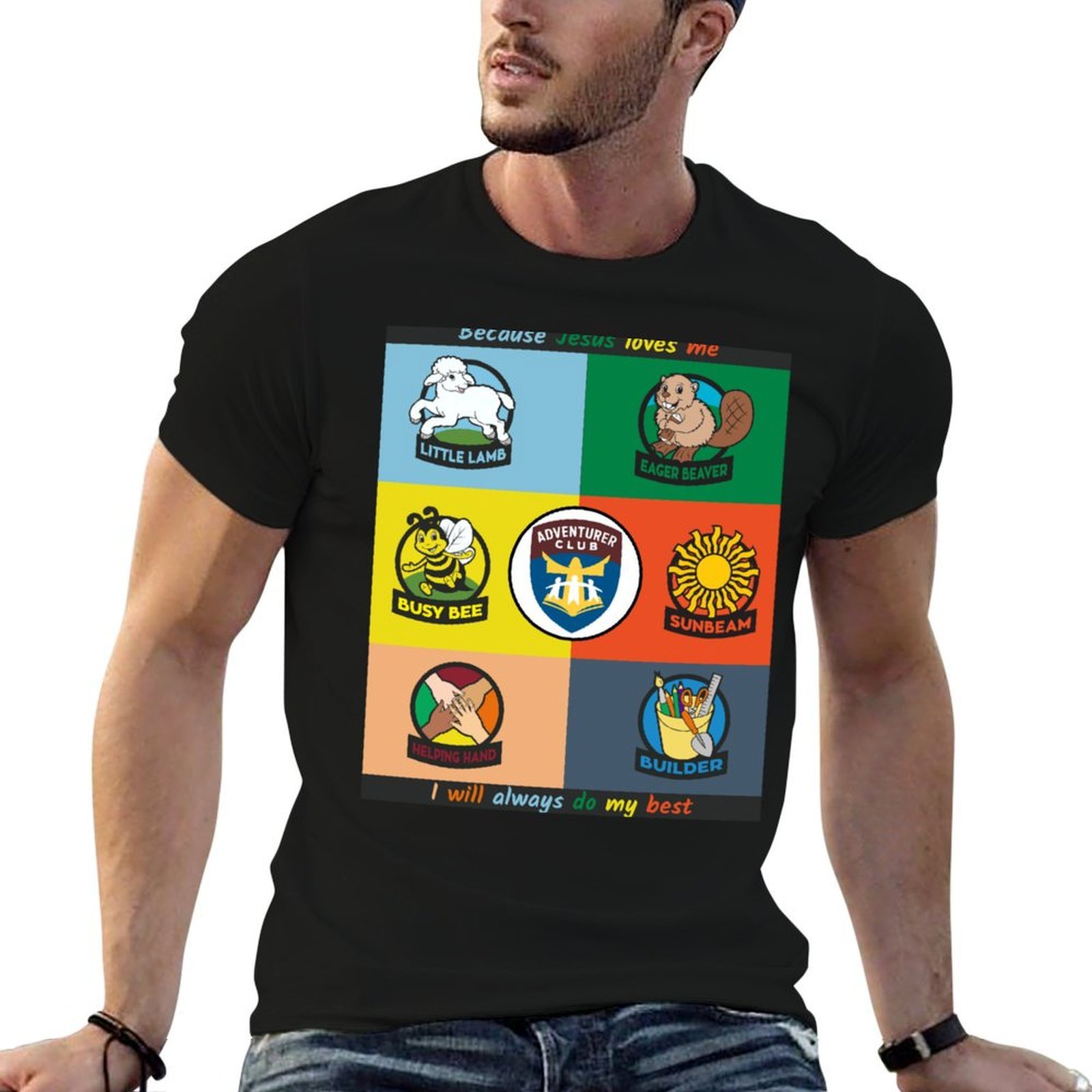 Camiseta colorida del Adventur - Outdoor Adventure Club reseña y precio