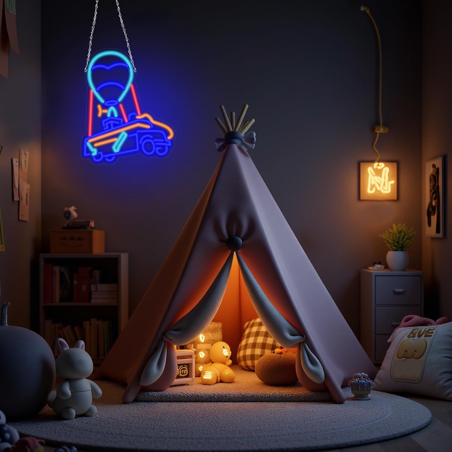 Letrero de neón LED con diseño - Outdoor Adventure Club reseña y precio
